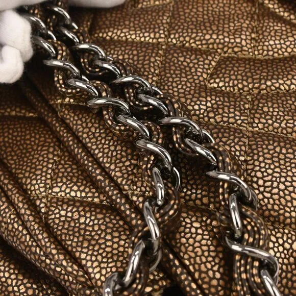 Chanel Brown Calfskin Timeless Accordion Flap Shoulder Bag 117434 - Picture 4 of 10